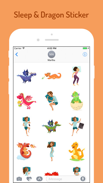 Emulate iPhone app Sleeping Dragon Stickers using MyAndroid Emulate iPhone app Sleeping Dragon Stickers using MyAndroid
