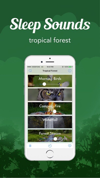 Emulate iPhone app Sleep Sounds - White Noise : Tropical Forest using MyAndroid Emulate iPhone app Sleep Sounds - White Noise : Tropical Forest using MyAndroid