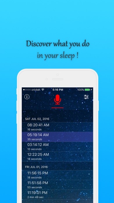 Emulate iPhone app Sleep talk and snore recorder using MyAndroid Emulate iPhone app Sleep talk and snore recorder using MyAndroid
