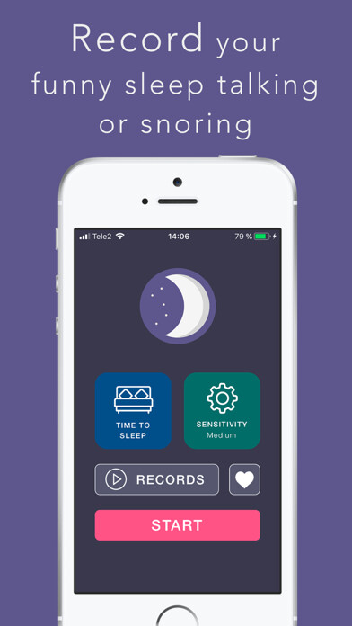 Emulate iPhone app Sleeptalk Sleep talk recorder using MyAndroid