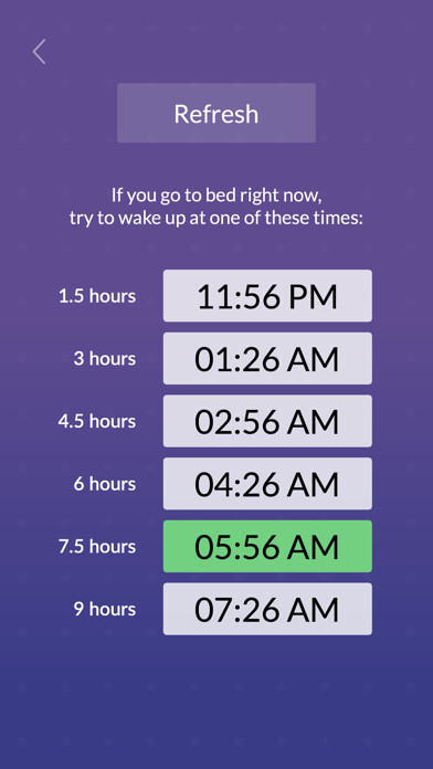 Emulate iPhone app Sleep Time Calculator using MyAndroid