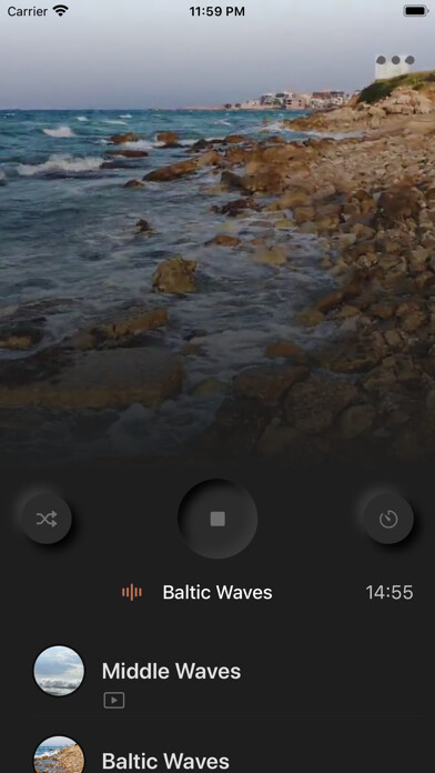 Emulate iPhone app Sleepy - Ocean Waves using MyAndroid