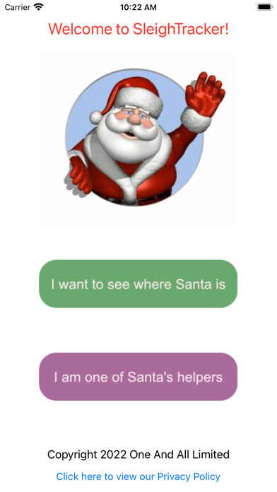 Emulate iPhone app Sleigh Tracker using MyAndroid Emulate iPhone app Sleigh Tracker using MyAndroid