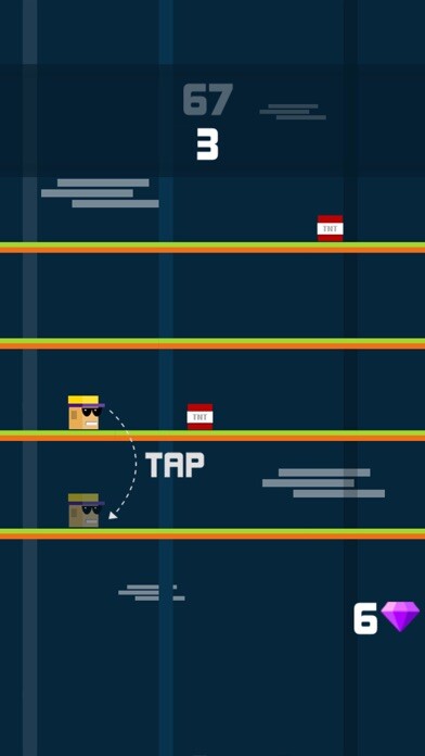 Emulate iPhone app Slender Stick man Ninja Runner - Endless Slender Rush Epic Game using MyAndroid