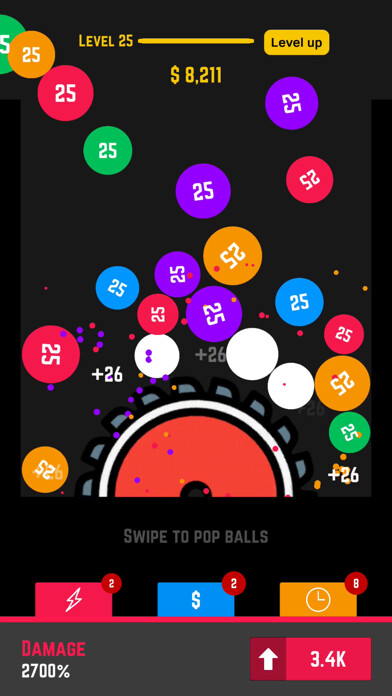 Emulate iPhone app Slice pop using MyAndroid