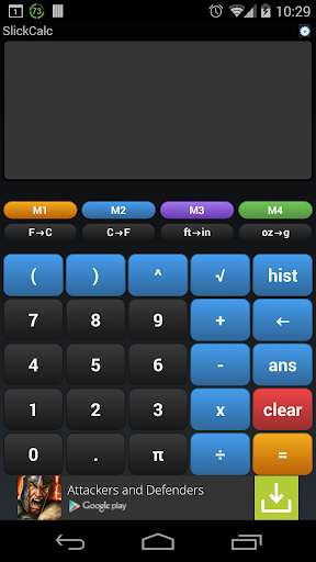 Run android online APK SlickCalc Calculator FREE from MyAndroid or emulate SlickCalc Calculator FREE using MyAndroid
