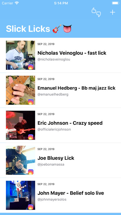 Emulate iPhone app Slick Licks using MyAndroid