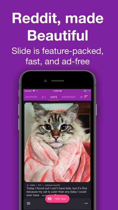 Emulate iPhone app Slide for Reddit using MyAndroid Emulate iPhone app Slide for Reddit using MyAndroid