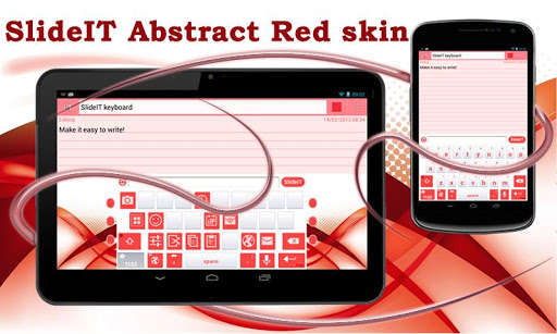 Run android online APK SlideIT Abstract Red Skin from MyAndroid or emulate SlideIT Abstract Red Skin using MyAndroid