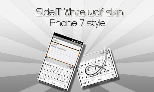 Emulate Android APK SlideIT White Wolf Skin Emulate Android APK SlideIT White Wolf Skin
