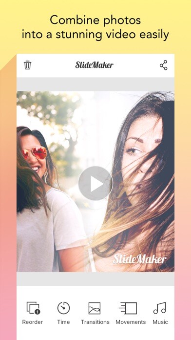 Emulate iPhone app Slide Maker - Add Music to Photos & Make Slideshow using MyAndroid Emulate iPhone app Slide Maker - Add Music to Photos & Make Slideshow using MyAndroid