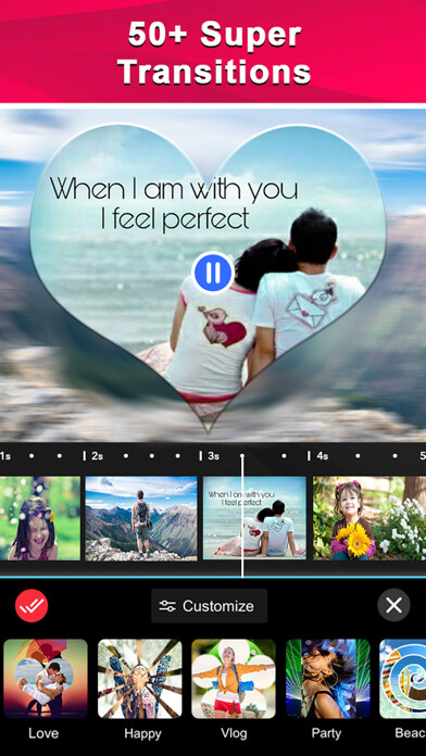 Emulate iPhone app SlideShow Photo to Video Maker using MyAndroid