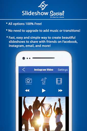 Run android online APK Slideshow Social- FREE from MyAndroid or emulate Slideshow Social- FREE using MyAndroid