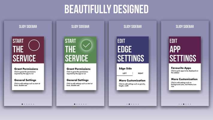 Emulate Android APK Slidy Sidebar