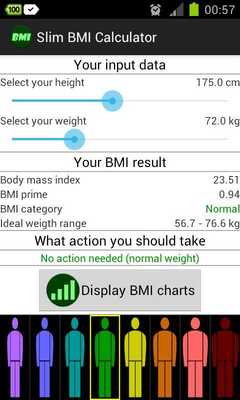Emulate Android APK Slim BMI Calculator