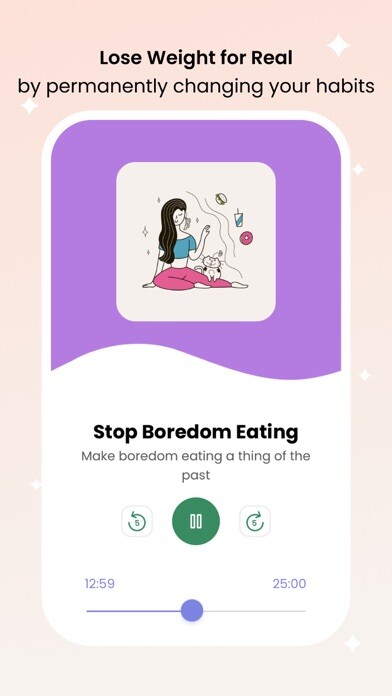 Emulate iPhone app Slimmed: Weight-loss hypnosis using MyAndroid