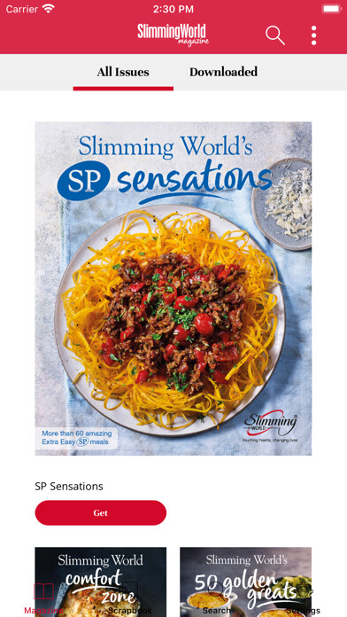 Emulate iPhone app Slimming World book-reader using MyAndroid