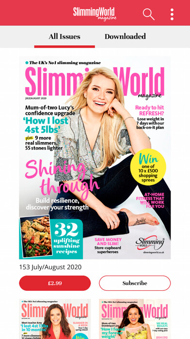 Emulate iPhone app Slimming World Magazine using MyAndroid