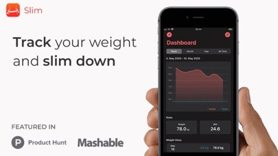 Emulate iPhone app Slim - weight and BMI tracker using MyAndroid Emulate iPhone app Slim - weight and BMI tracker using MyAndroid