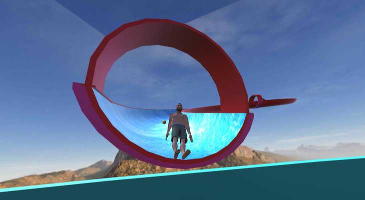 Emulate Android APK Slippery Water Slide - New Water Park Game