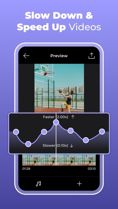 Emulate iPhone app Slo Mo Video Editor using MyAndroid