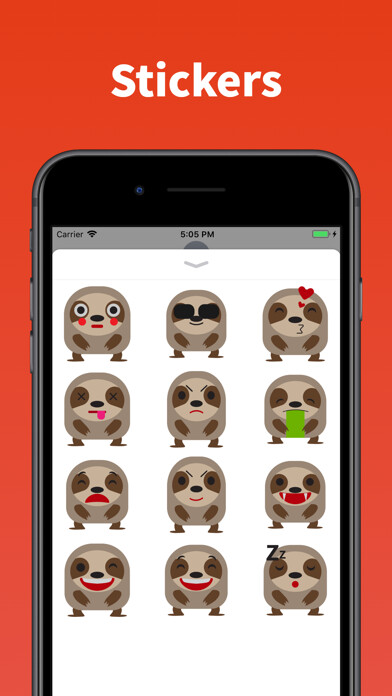 Emulate iPhone app Sloth - best stickers & emoji using MyAndroid Emulate iPhone app Sloth - best stickers & emoji using MyAndroid