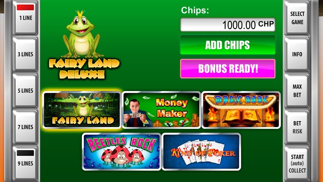 Run android online APK Slot machines Fairy Land Deluxe from MyAndroid or emulate Slot machines Fairy Land Deluxe using MyAndroid