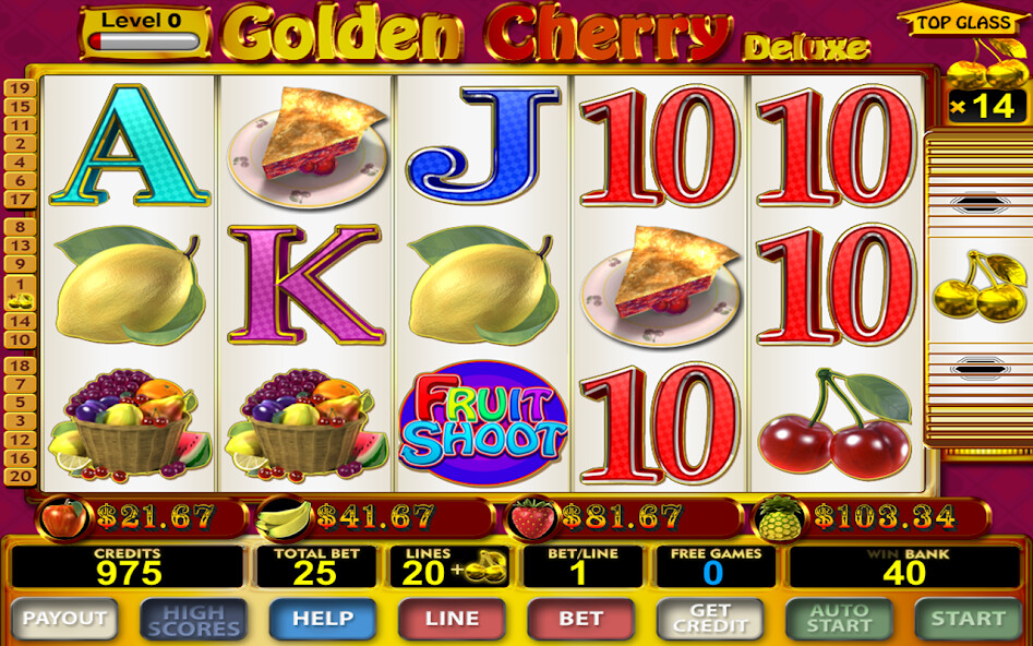 Emulate iPhone app Slots! Golden Cherry Deluxe using MyAndroid