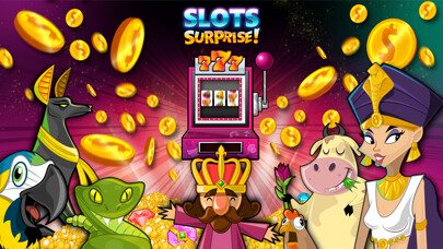 Emulate iPhone app Slots Surprise - 5 reel, FREE casino fun, big lottery bonus game with daily wheel spins using MyAndroid