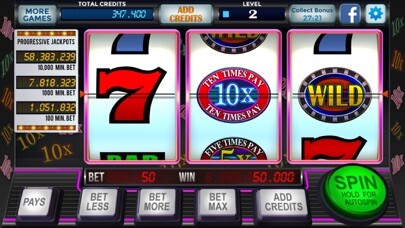 Emulate iPhone app Slots Vegas Casino using MyAndroid