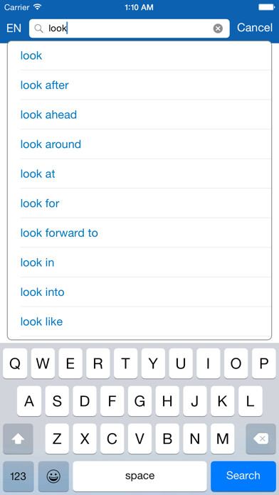 Emulate iPhone app Slovakian <> English Dictionary + Vocabulary trainer Free using MyAndroid