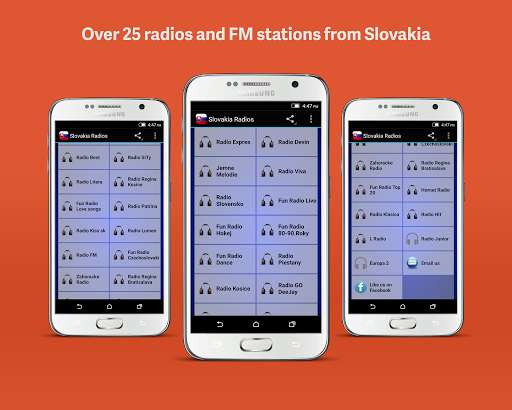 Emulate Android APK Slovakia Radios