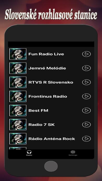 Emulate iPhone app Slovak Radios using MyAndroid Emulate iPhone app Slovak Radios using MyAndroid
