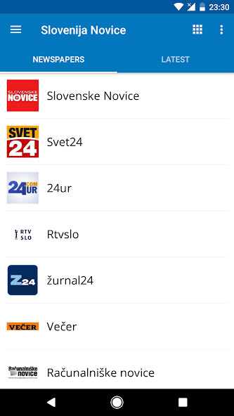 Run android online APK Slovenia News (Novice) from MyAndroid or emulate Slovenia News (Novice) using MyAndroid