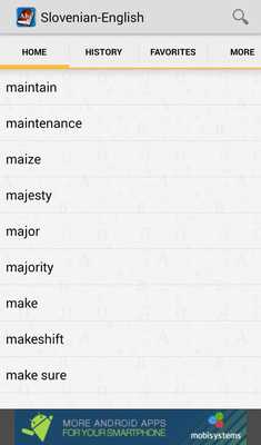 Emulate Android APK Slovenian<>English Dictionary Emulate Android APK Slovenian<>English Dictionary