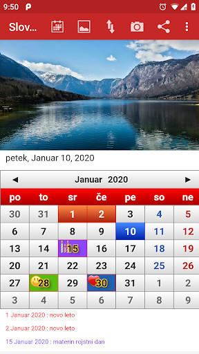 Run android online APK Slovenija Koledar 2020 from MyAndroid or emulate Slovenija Koledar 2020 using MyAndroid