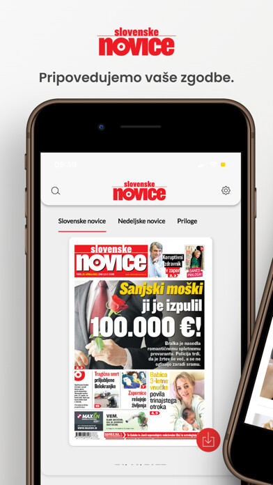 Emulate iPhone app Slovenske novice using MyAndroid