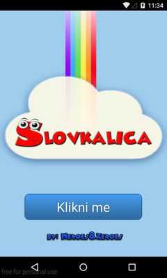 Emulate Android APK Slovkalica Demo