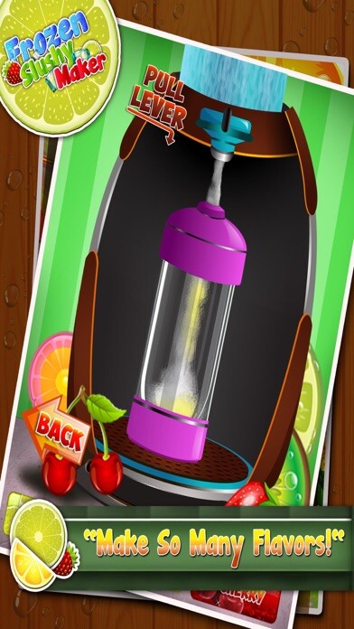 Emulate iPhone app Slushy Slurpee Maker Ice Drink using MyAndroid