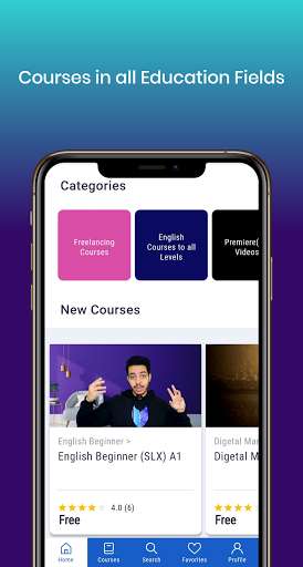 Run android online APK SLX Courses: كورسات الانجليزية from MyAndroid or emulate SLX Courses: كورسات الانجليزية using MyAndroid