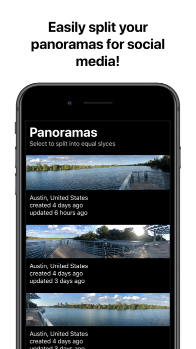 Emulate iPhone app Slyce Panoramas using MyAndroid