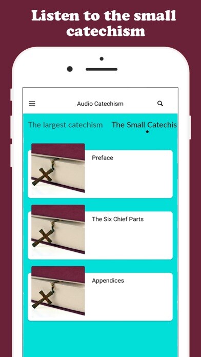 Emulate iPhone app Small and Larger Catechism using MyAndroid Emulate iPhone app Small and Larger Catechism using MyAndroid
