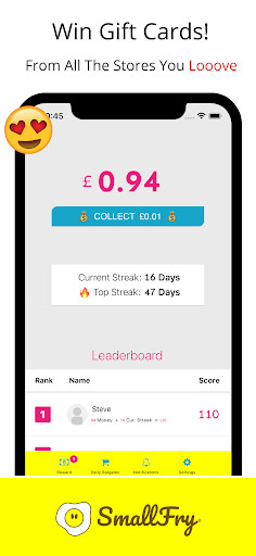 Run android online APK SmallFry: Free Gift Cards & Bargains With Friends from MyAndroid or emulate SmallFry: Free Gift Cards & Bargains With Friends using MyAndroid