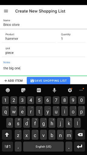 Run android online APK Small Shopping List from MyAndroid or emulate Small Shopping List using MyAndroid