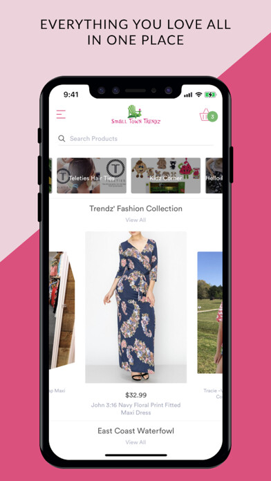 Emulate iPhone app Small Town Trendz using MyAndroid