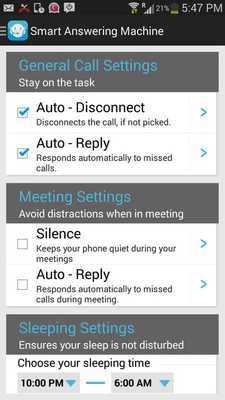 Emulate Android APK Smart Answering Machine