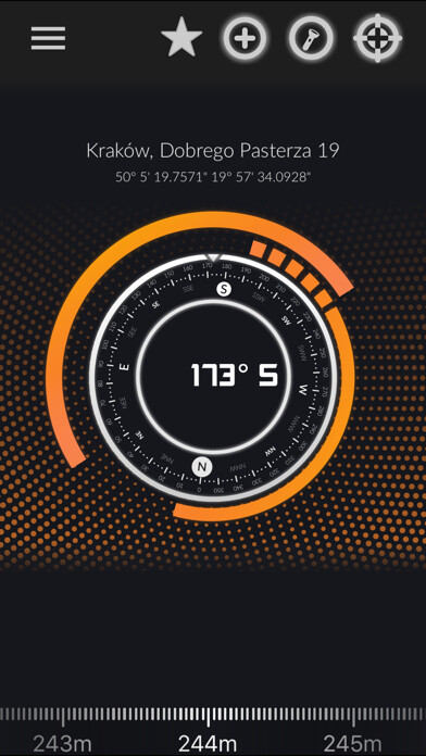 Emulate iPhone app Smart Best Compass using MyAndroid