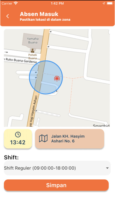 Emulate iPhone app Smartbid Presensi using MyAndroid