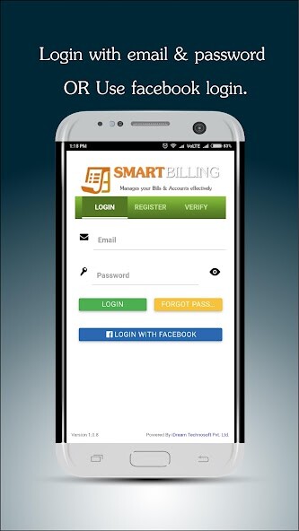 Run android online APK Smart Billing App from MyAndroid or emulate Smart Billing App using MyAndroid