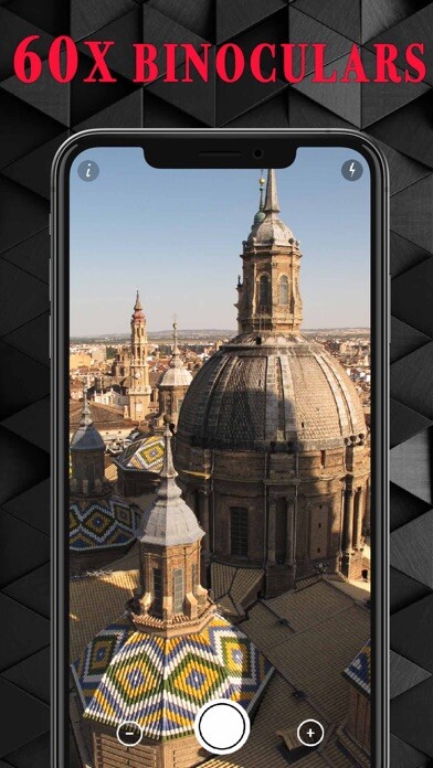 Emulate iPhone app Smart Binoculars - 60X Zoom using MyAndroid